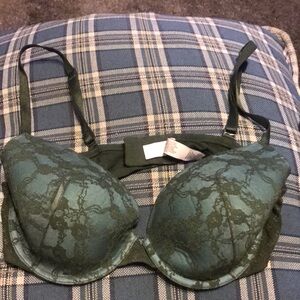 Lace Underwire Bra in Teal Victoria’s Secret 36c